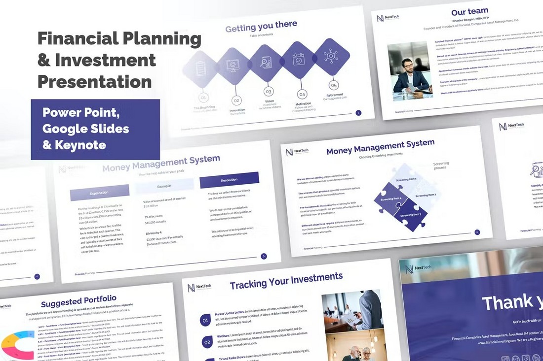 Financial planning & Investment PowerPoint Template