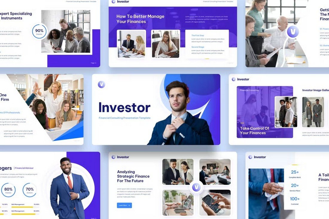 Investor - Financial Consulting PowerPoint Template