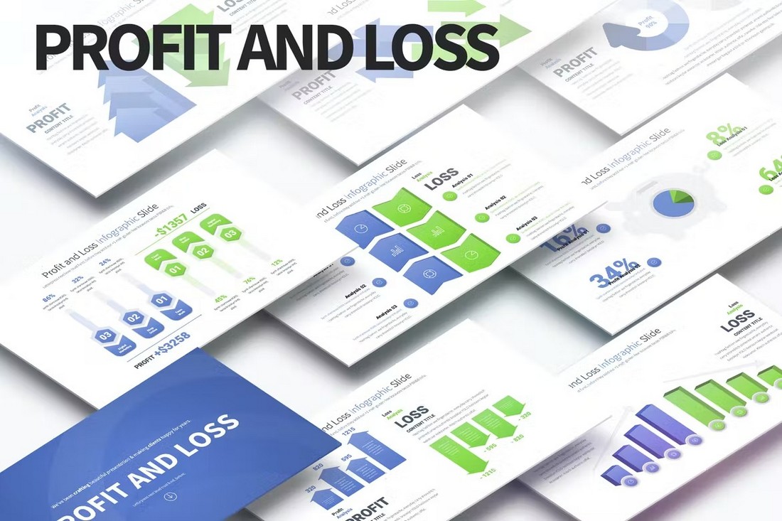 Profit and Loss - Finance PowerPoint Infographics Slides