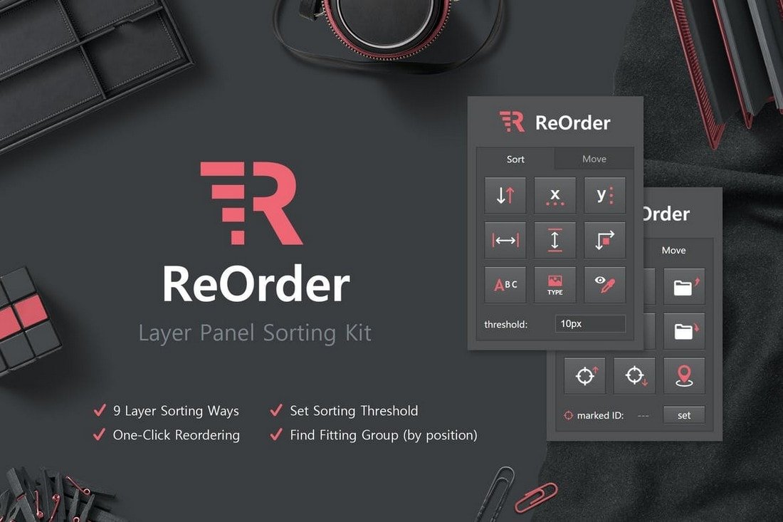 ReOrder - Layer Panel Sorting Kit Photoshop Extension