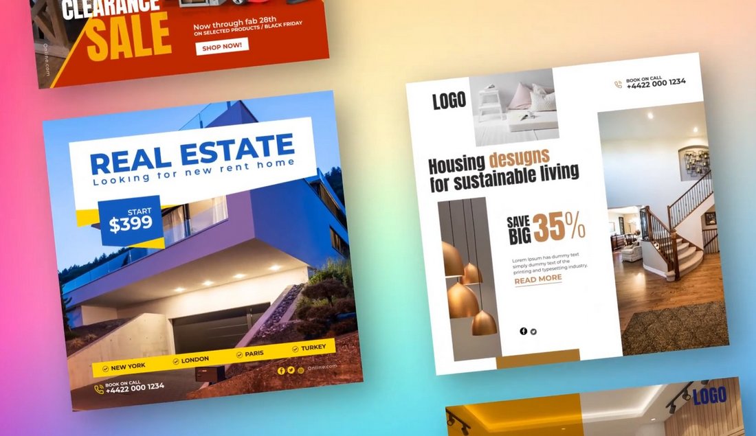 Real Estate Promo After Effects Instagram Templates