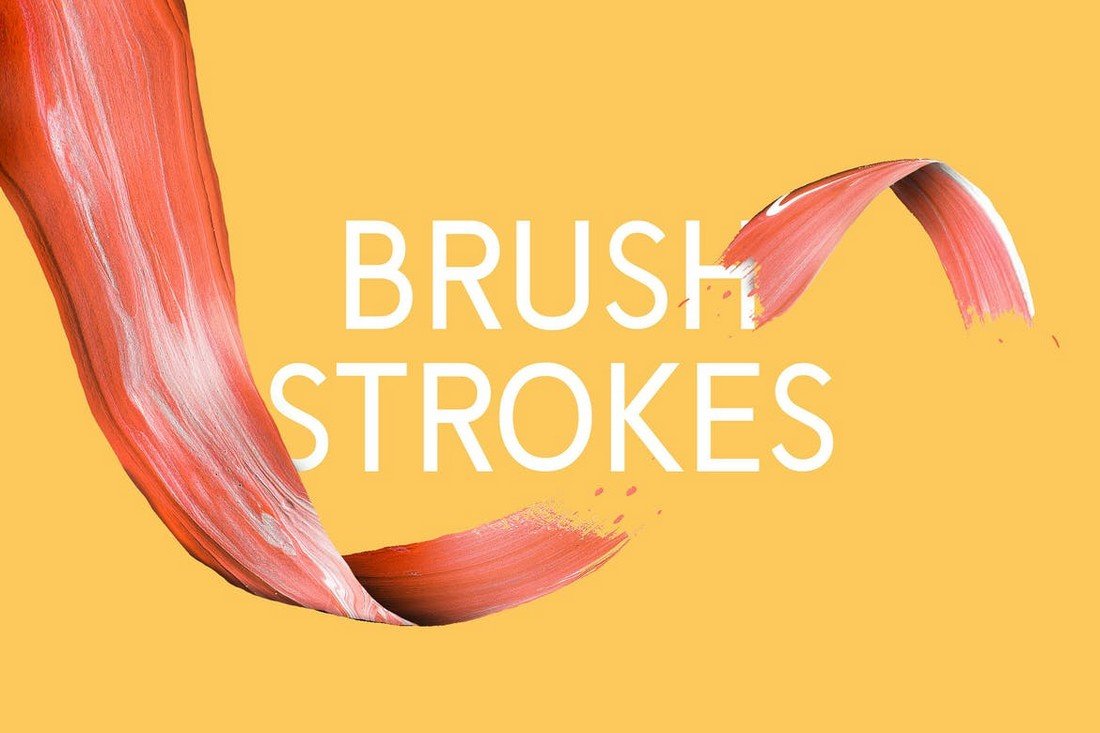 10 Artsy Paint Brush Strokes