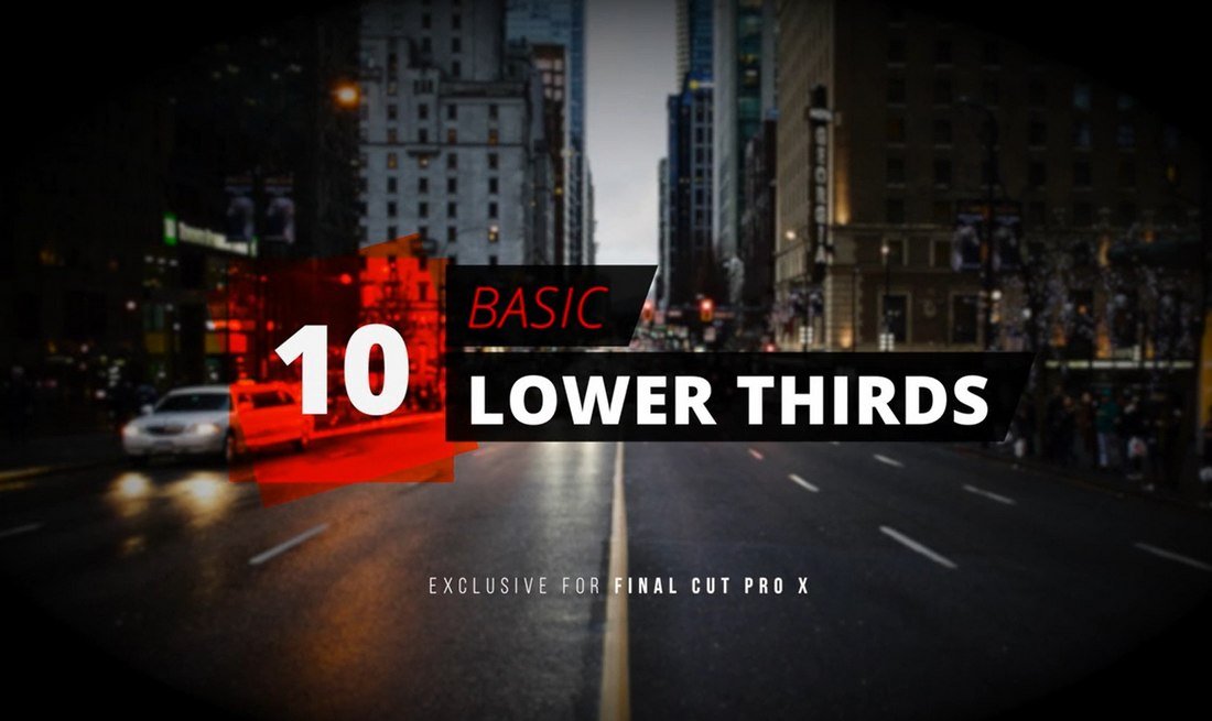 10 Basic Lower Thirds - Free Final Cut Pro Templates
