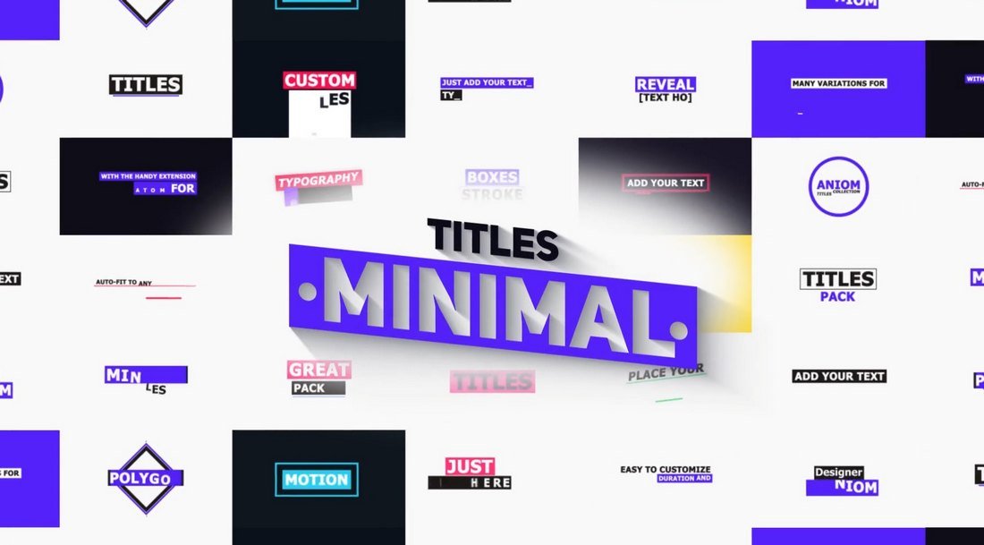 275 Typography, Titles & Lower Thirds for Premiere Pro