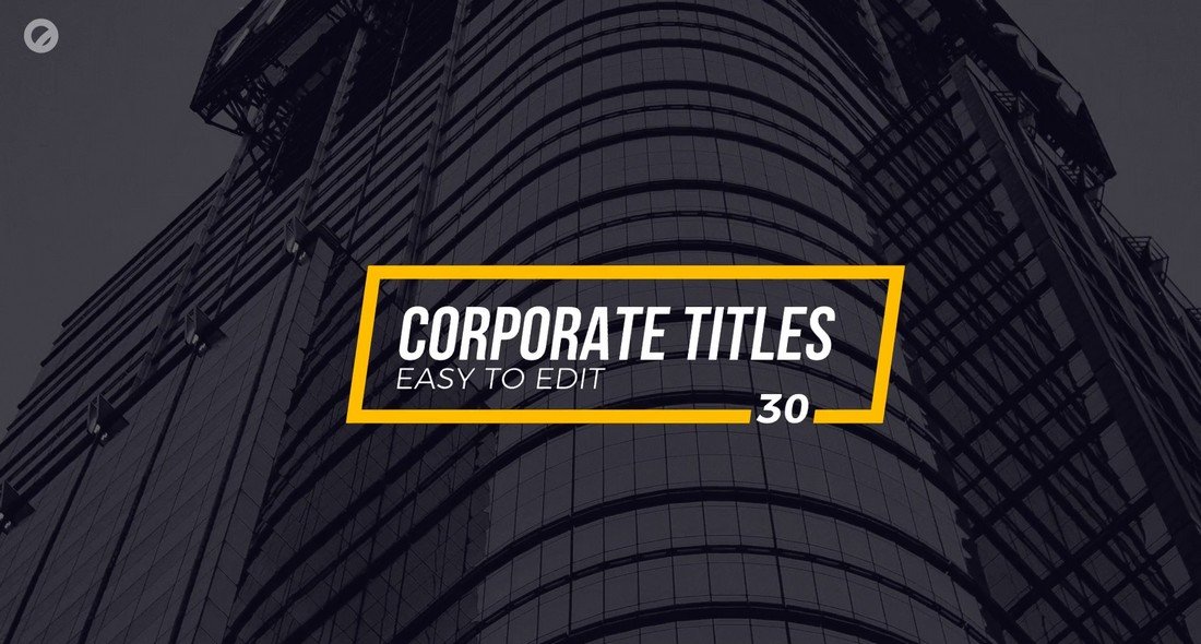 30 Corporate Titles - Final Cut Pro X Templates