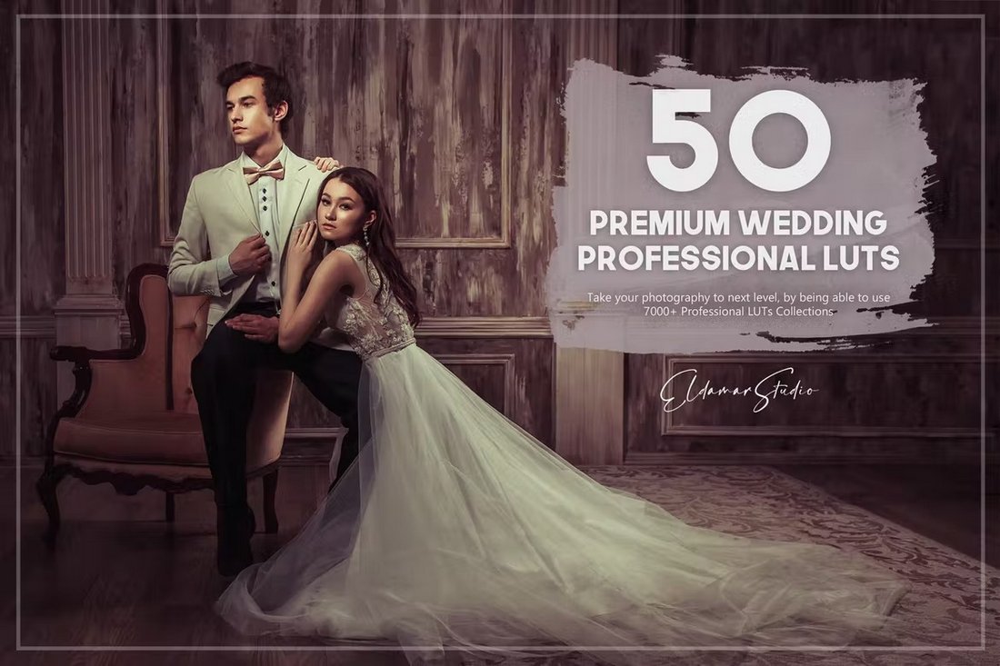 50 Premium Wedding LUTs Pack