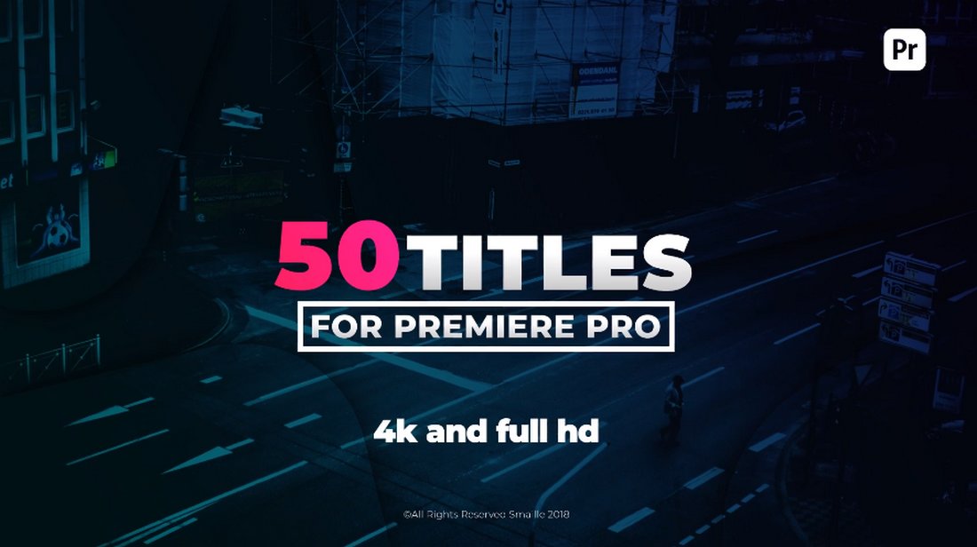 50 Stylish Premiere Pro Title Templates