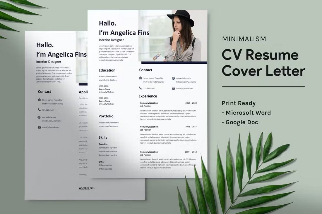 Angelica - Resume Template for Google Docs
