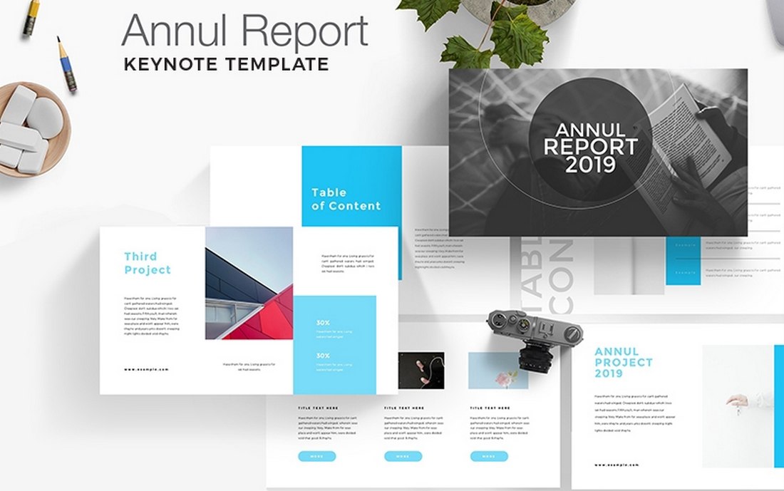 Annual Report - Free Keynote Template