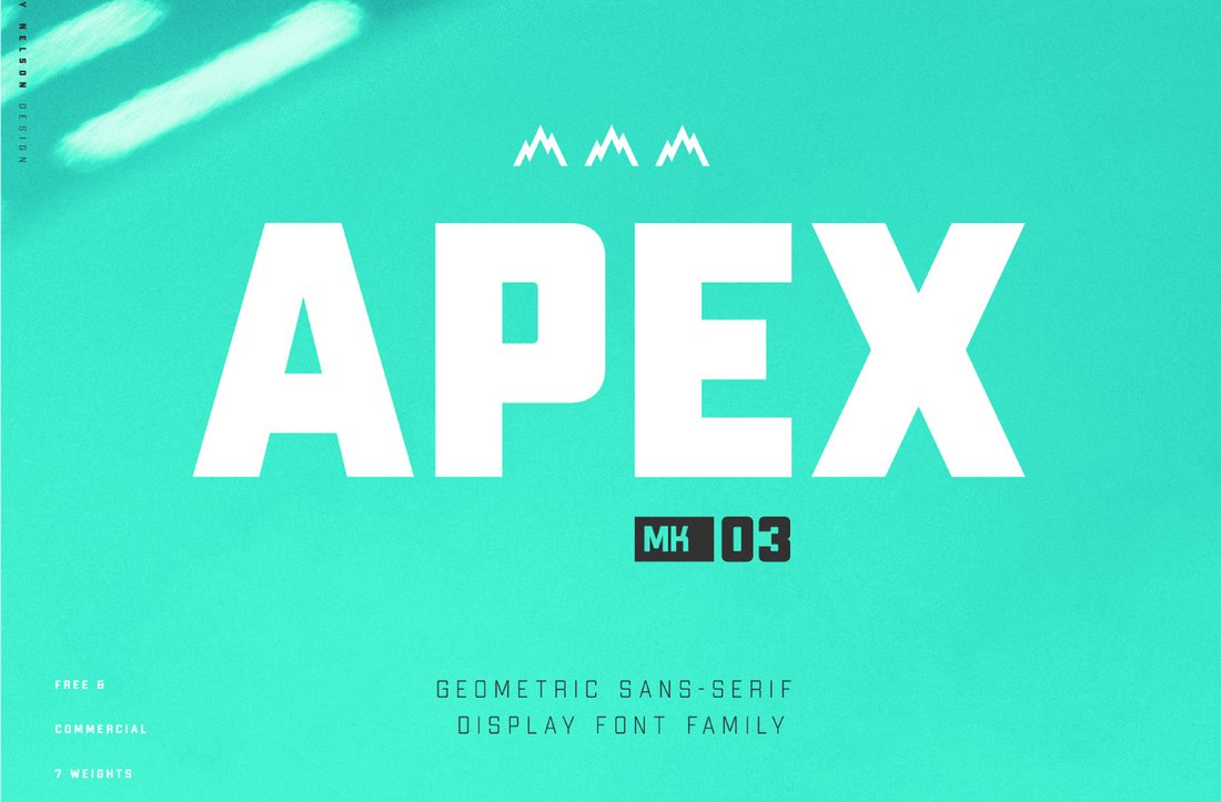Apex - Free Geometric Display Font