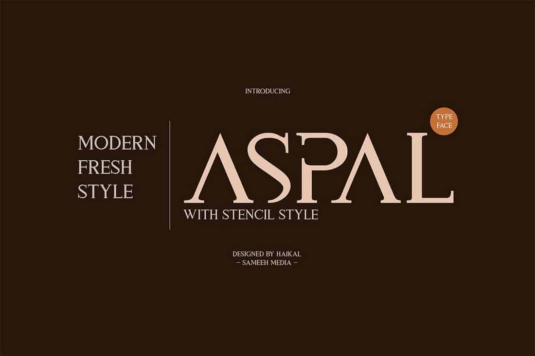 Aspal - Elegant & Modern Font