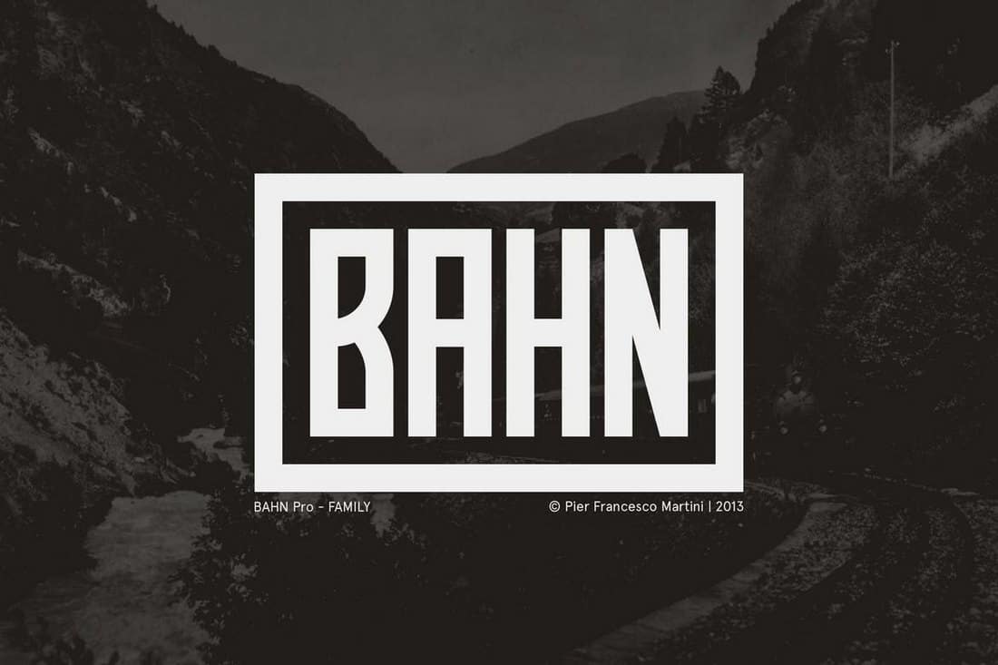 BAHN Pro - Narrow Font Family