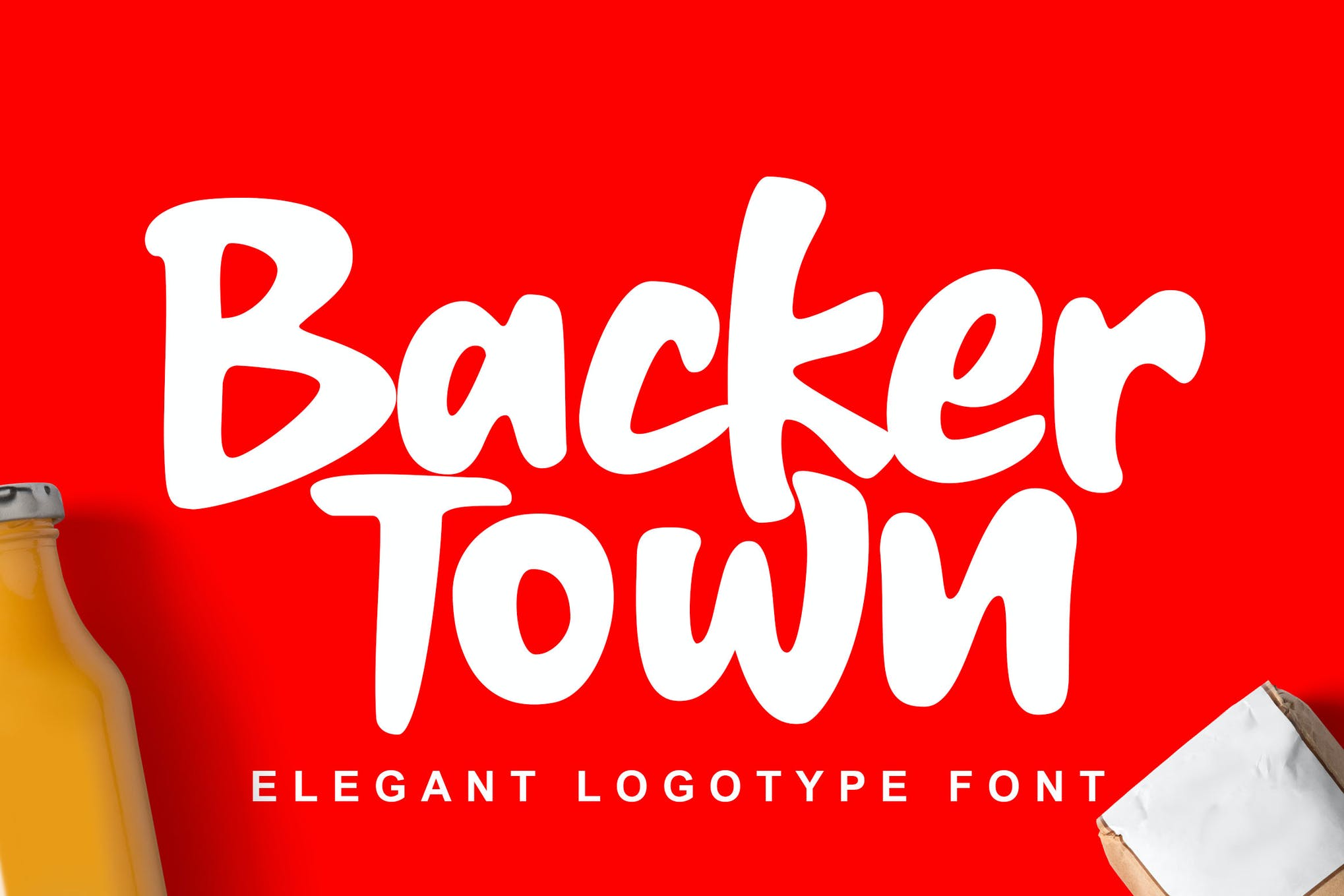 Backer Town -poster font
