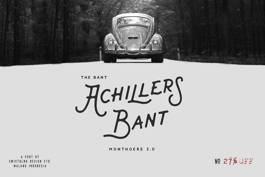 Bant Achillers - Vintage Singage Font