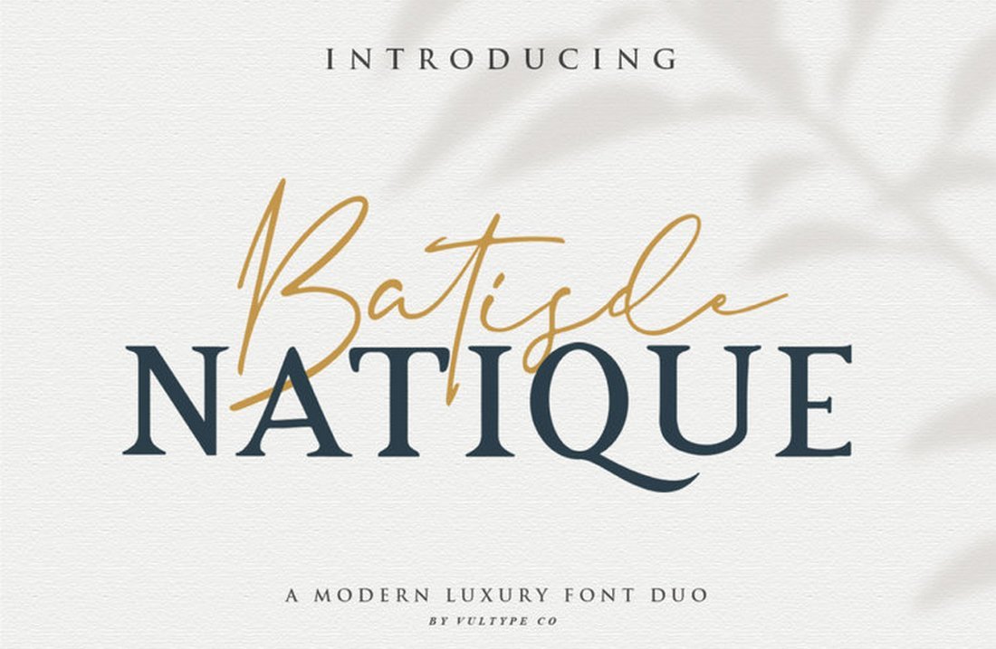 Batisde - Free Luxury Font Duo