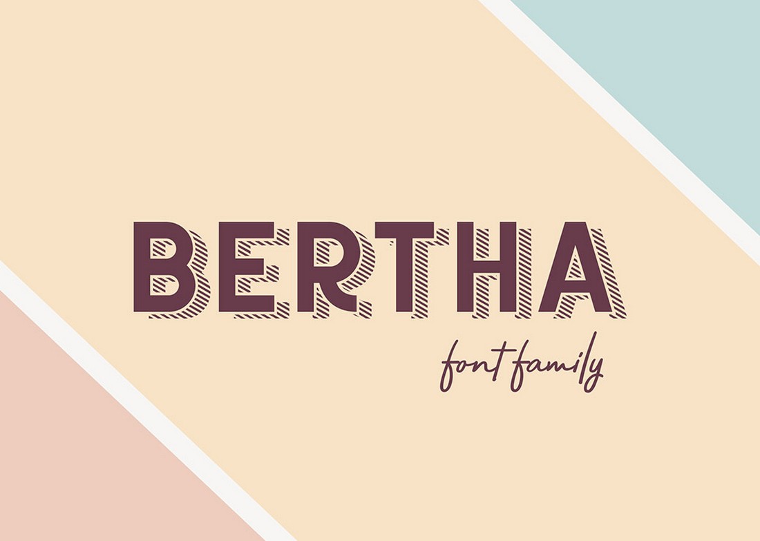 Bertha - Free Retro Font Family