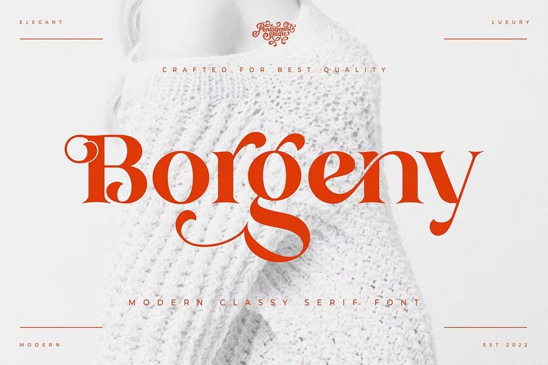 Borgeny - Modern Luxury Serif Font