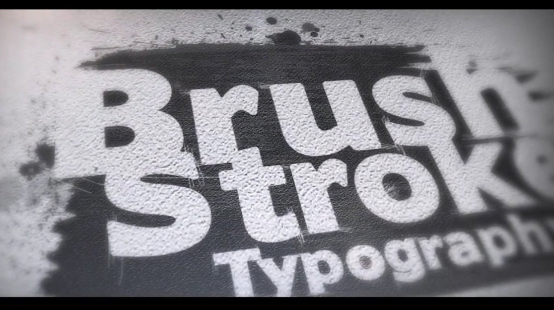 Brush Stroke Text Animations for After Effects