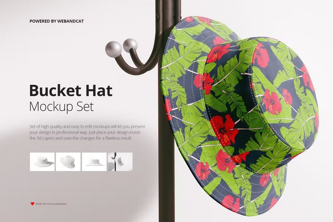 Bucket Hat Mockup Template