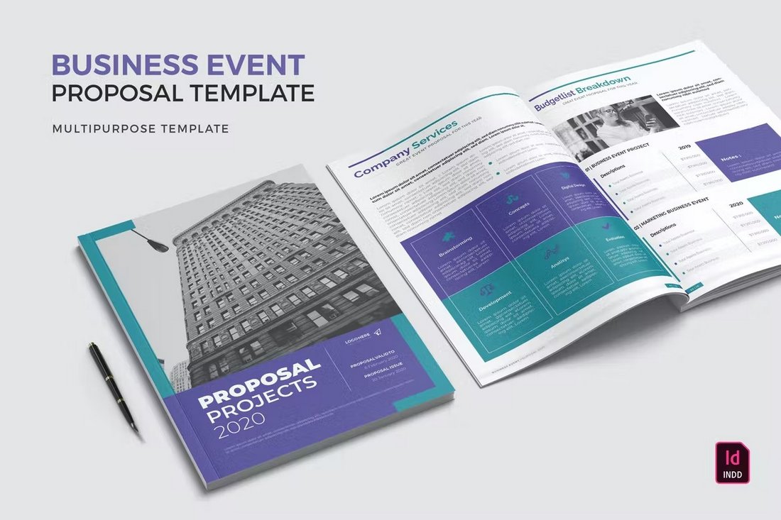Business Event Proposal InDesign Template