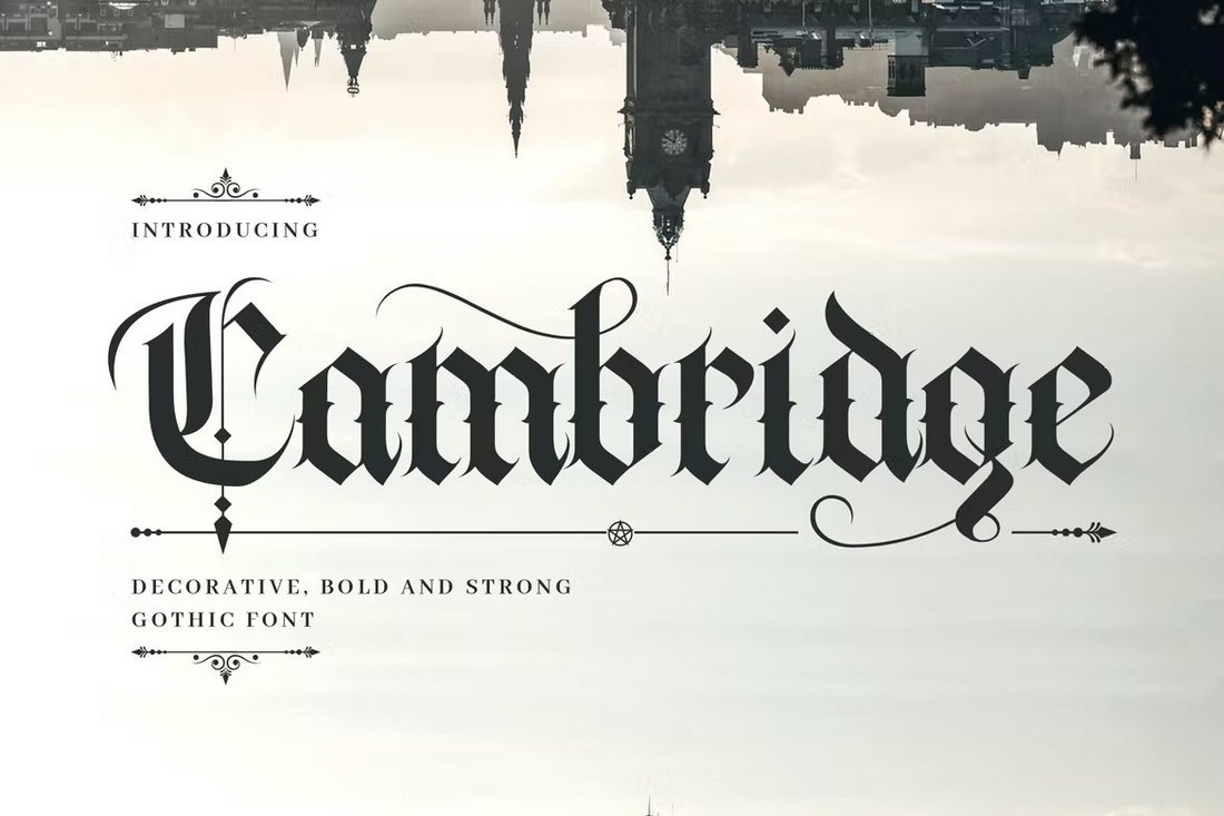 Cambridge - Decorative Gothic Old English Font