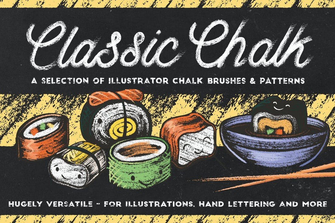 Classic Chalk - Brushes for Affinity & Illustrator