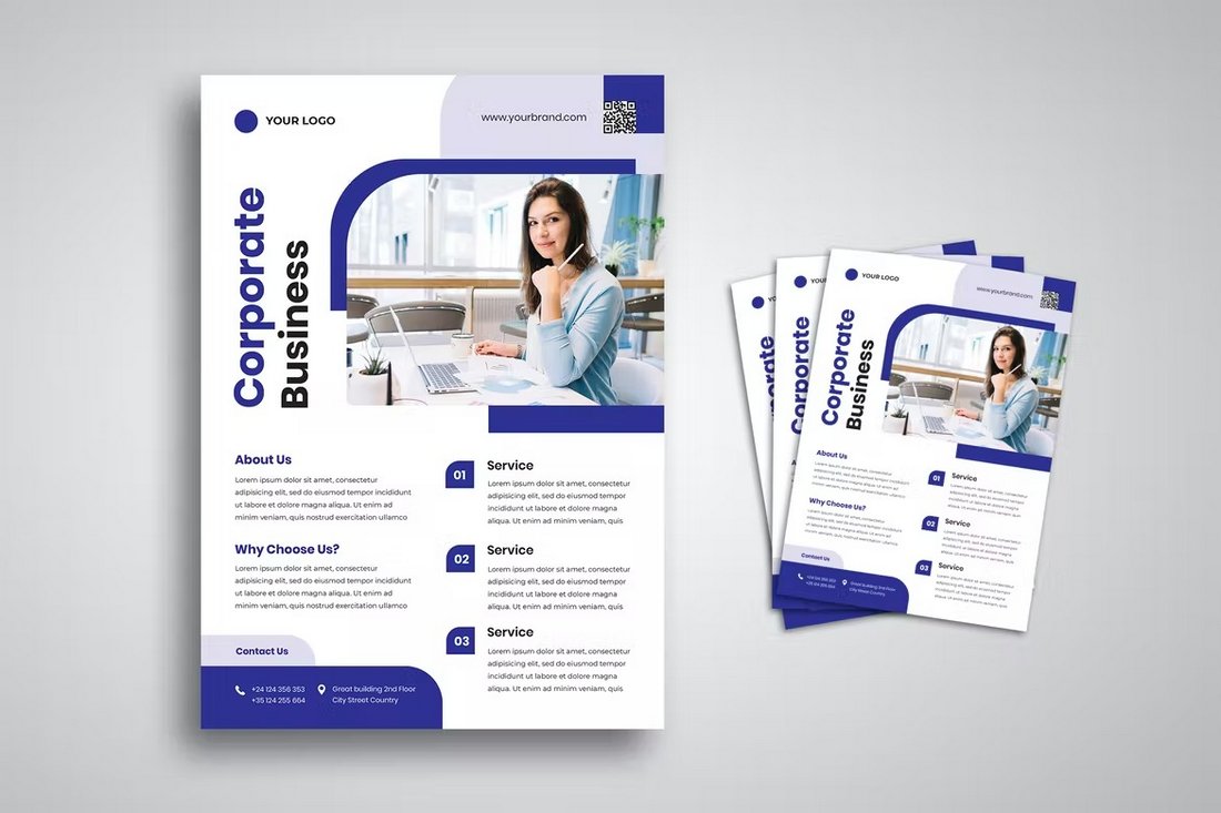 Clean Corporate Business Flyer Templates