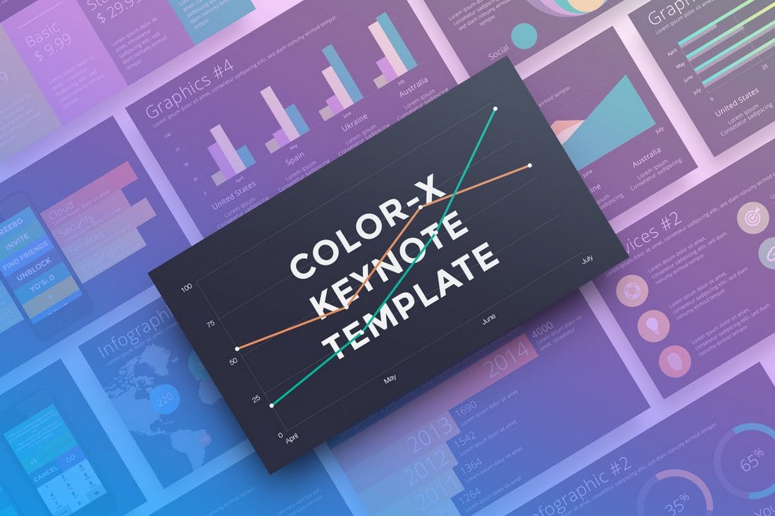 Color-X - Animated Keynote Template
