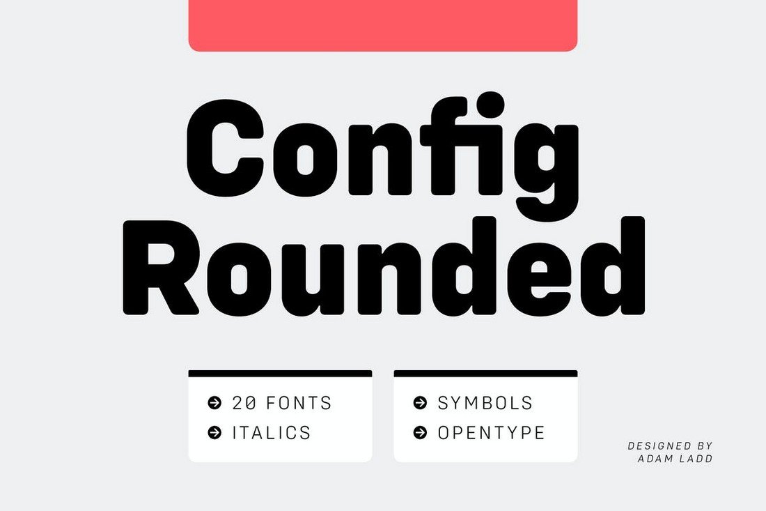 Config Rounded - Modern Font Family