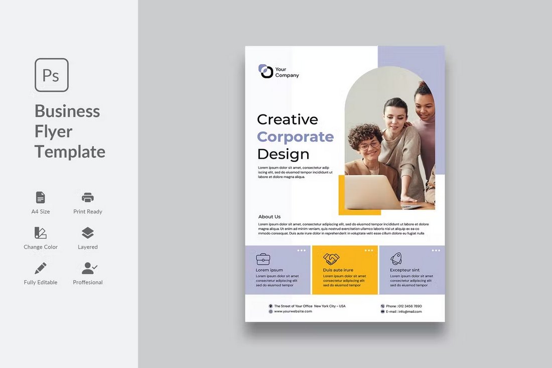 Creative Business Flyer Photoshop Template