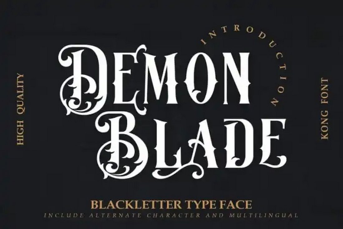 Demon Blade - Free Old English Font