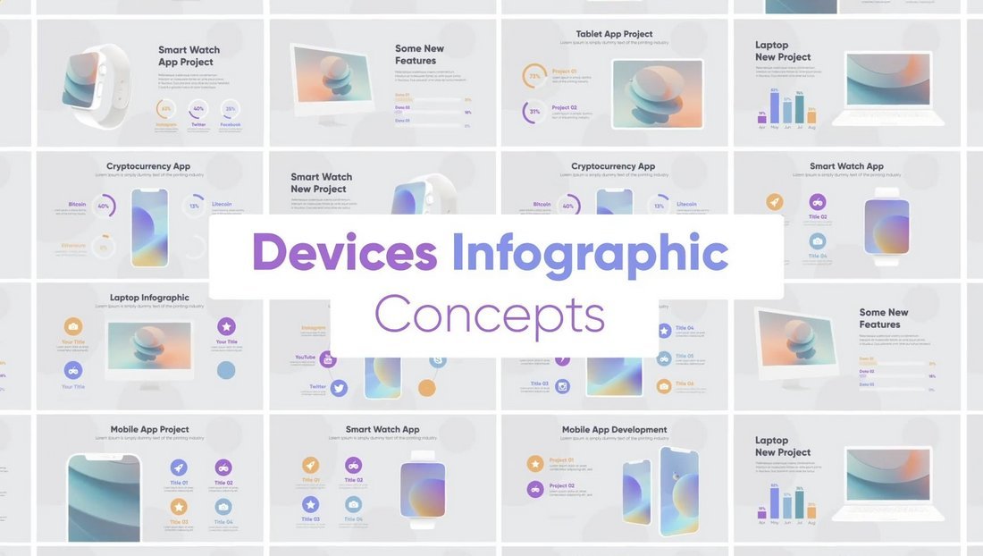 Device Infographics Premiere Pro Templates