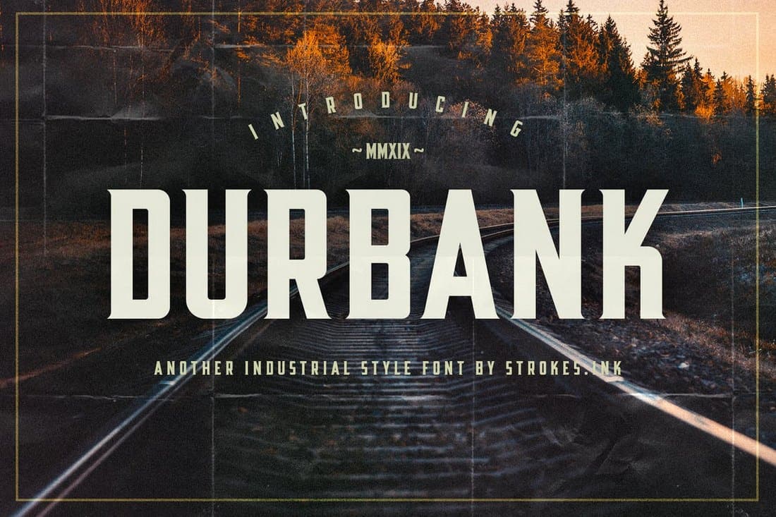Durbank - Industrial Font