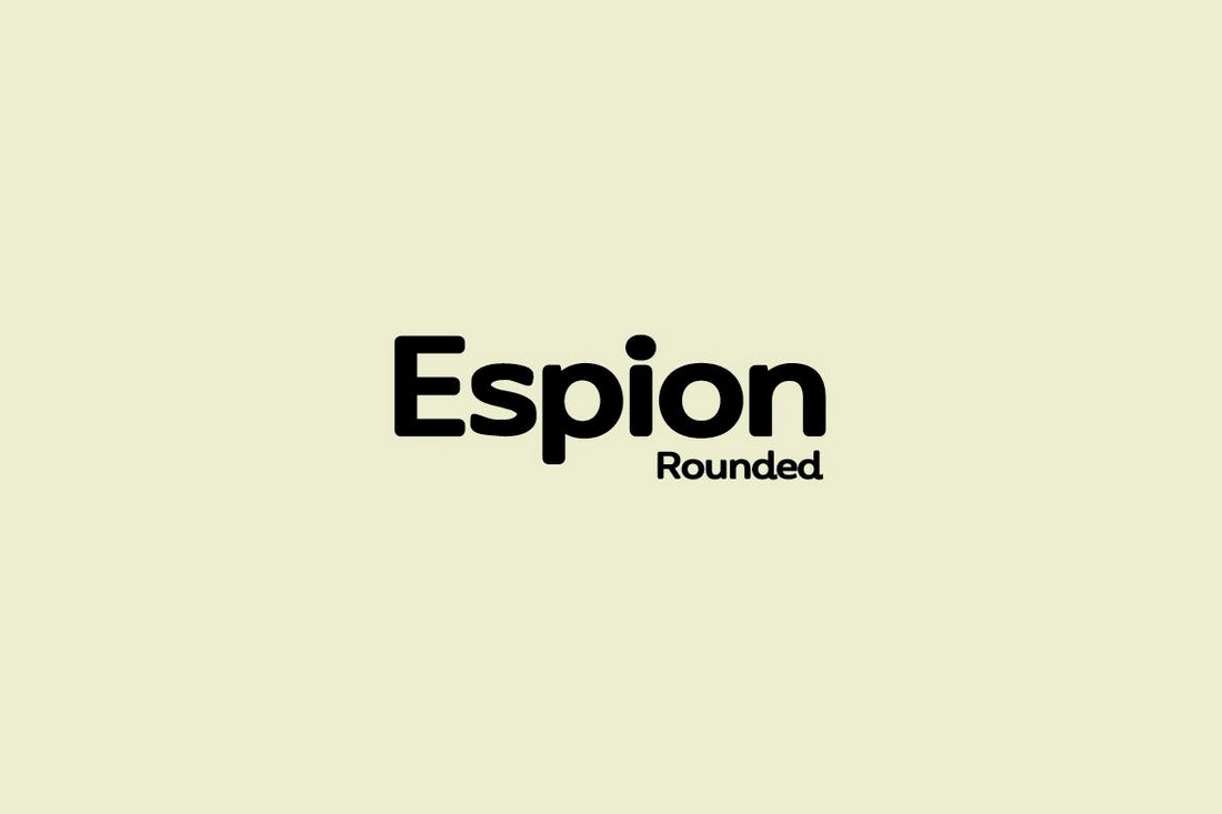 ESPION - Modern Rounded Font