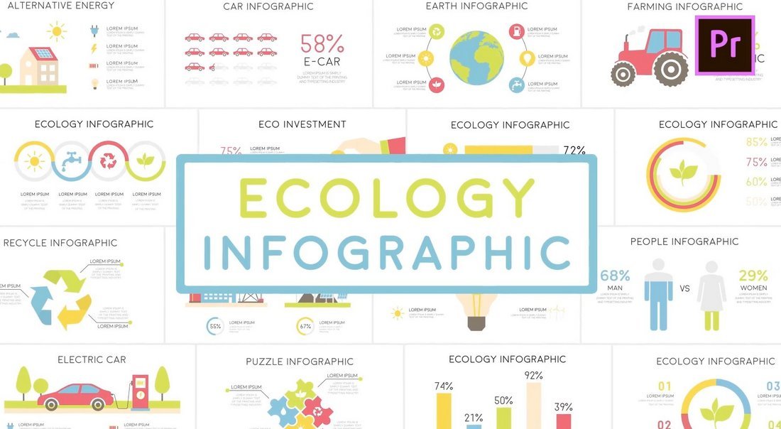 Eco Premiere Pro Infographic Templates