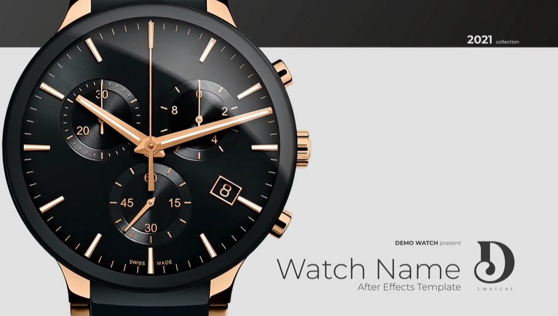 Elegant Watch Product Showcase After Effects Template