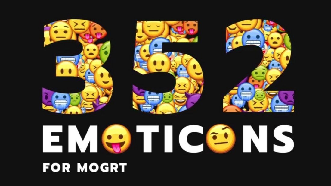 Emoticon - Animated Emojis Pack for Premiere Pro