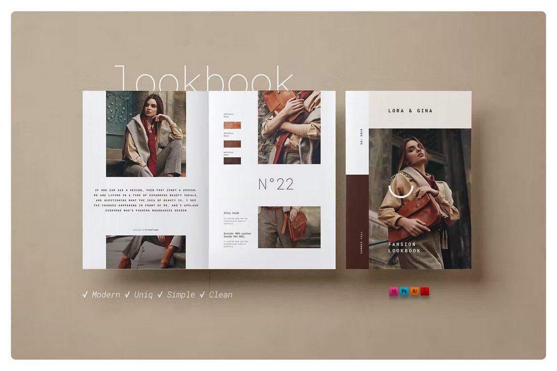 Fashion Catalog & Lookbook InDesign Template