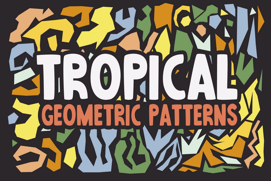 Free Abstract Tropical Patterns & Vectors