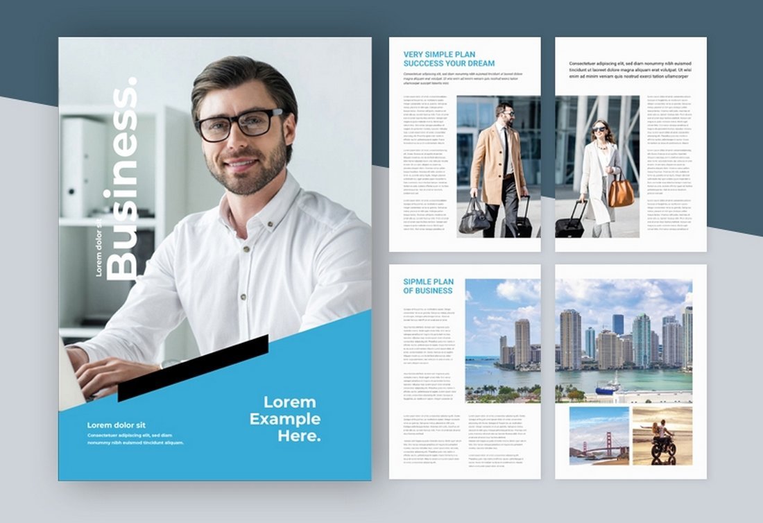 Free InDesign Business Magazine Template