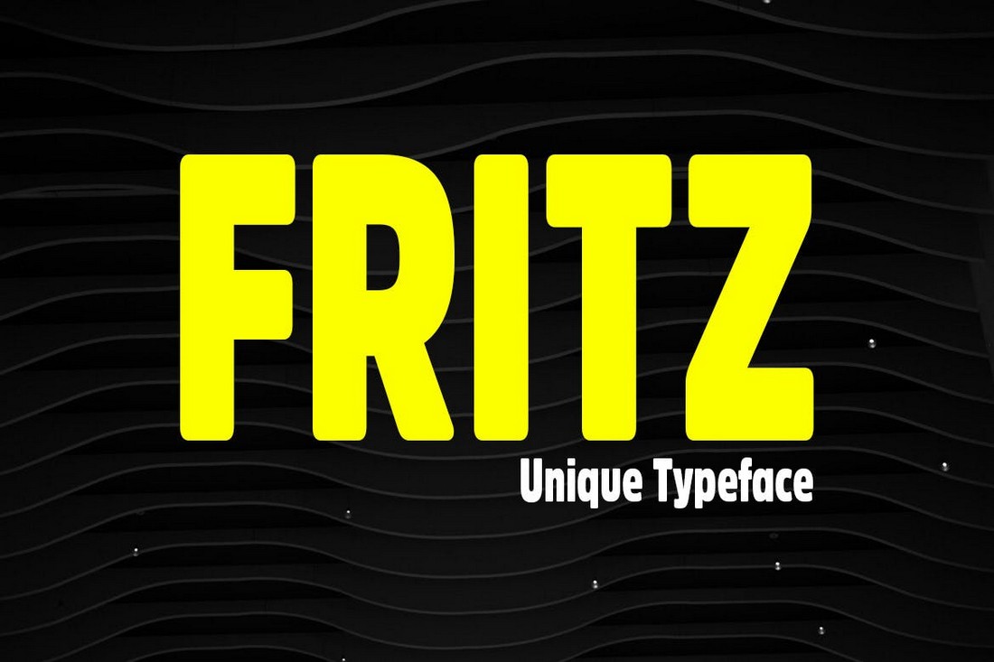 Fritz - Unique & Rounded Title Font