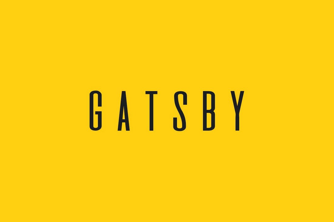 GATSBY - Unique Display Typeface