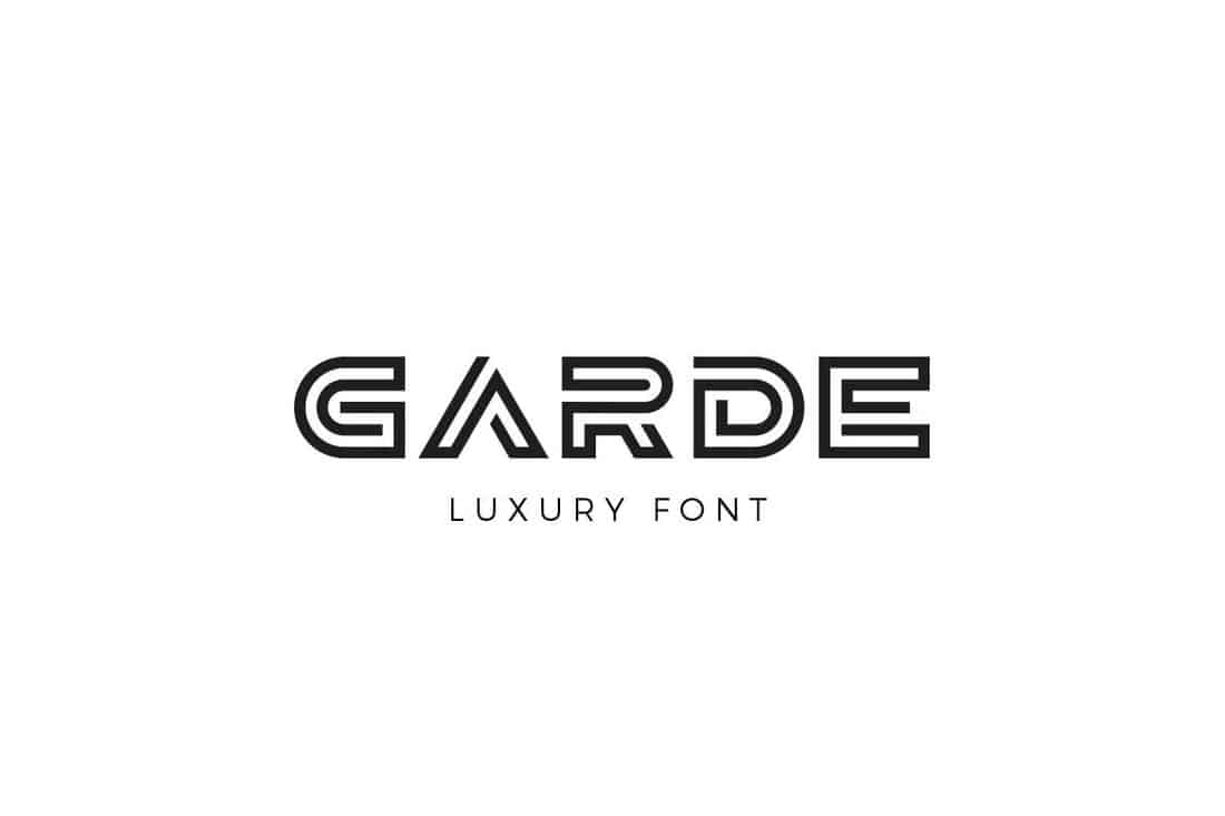 Garde - Luxury Signage Font