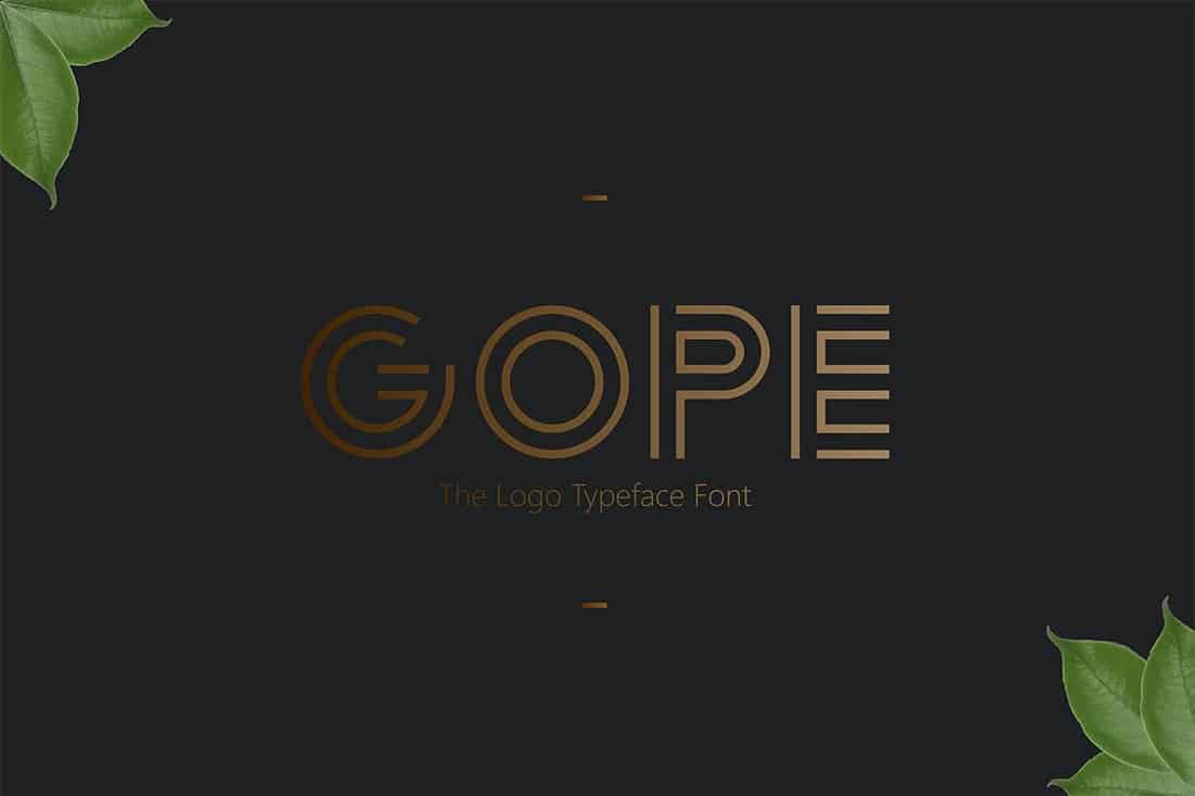 Gope - Logo & Signage Typeface