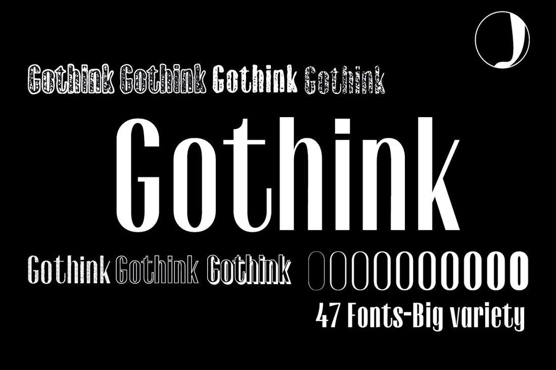 Gothink - 40 Gothic Fonts