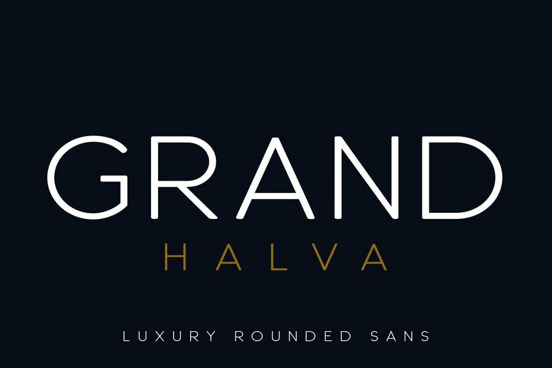 Grand Halva - Elegant Rounded Font