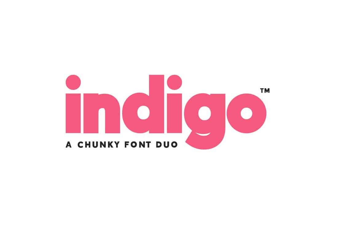 Indigo - Modern Chunky Font
