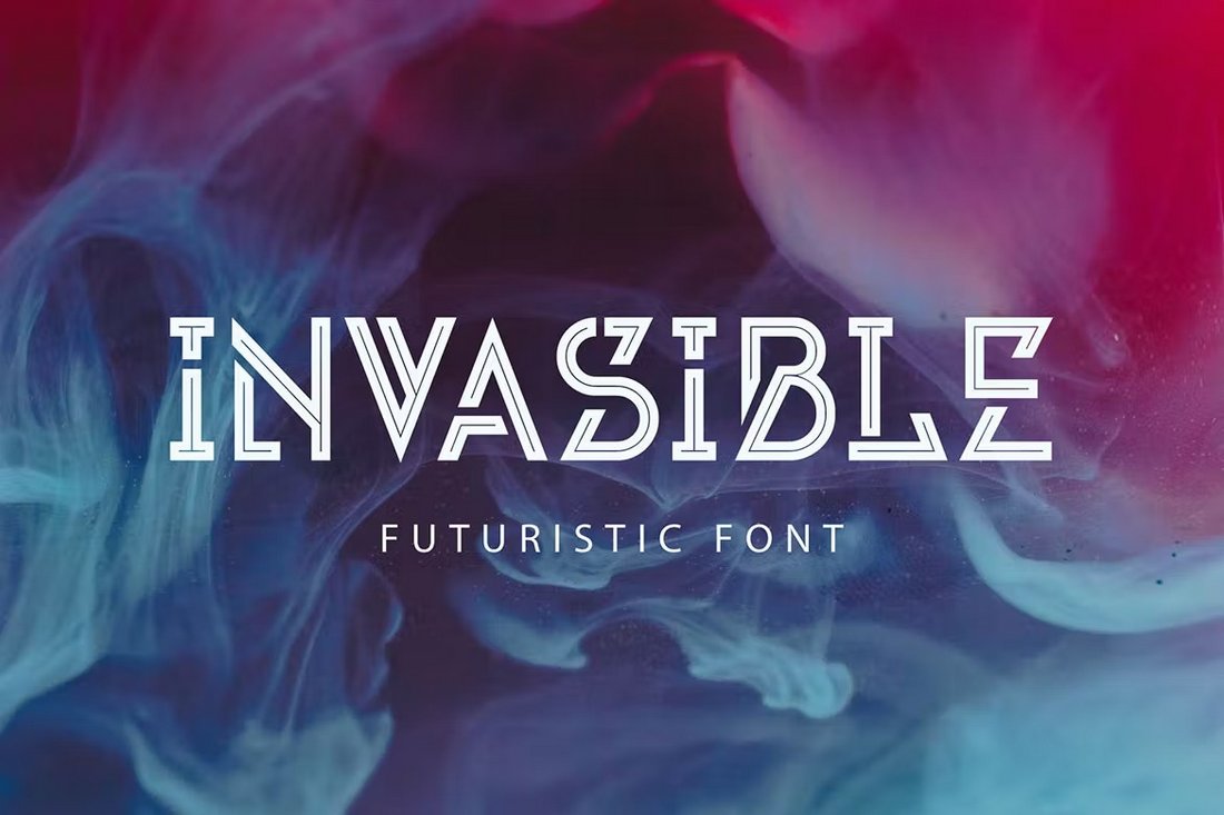 Invasible - Futuristic Techno Font