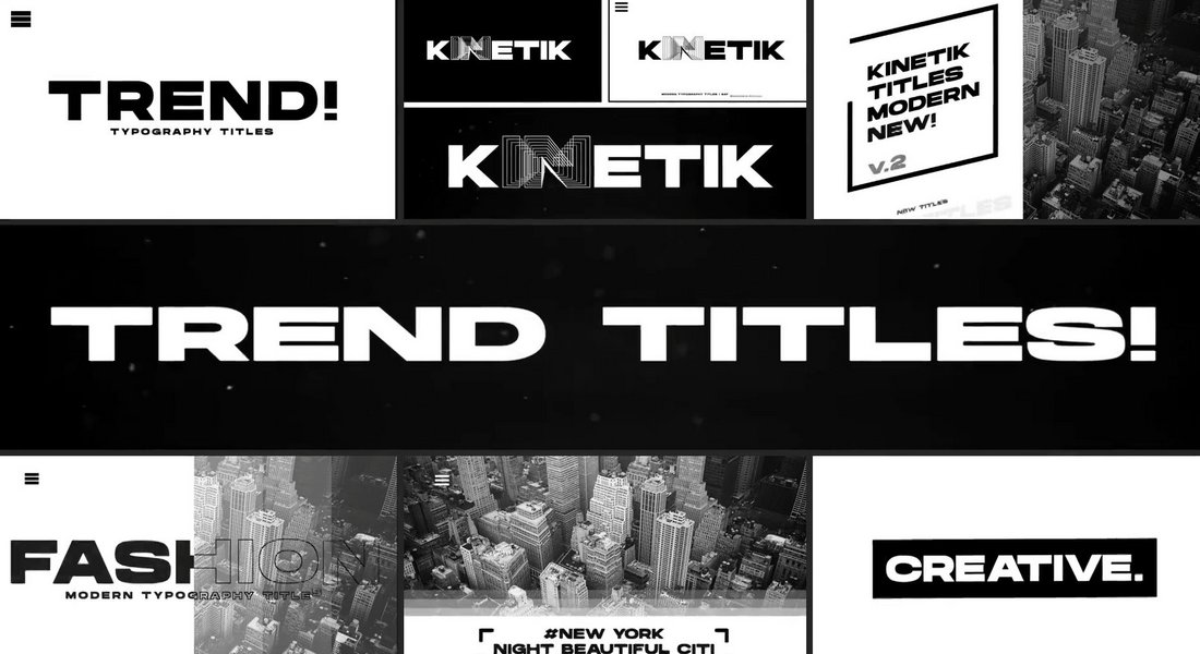 Kinetic Title Templates for Final Cut Pro