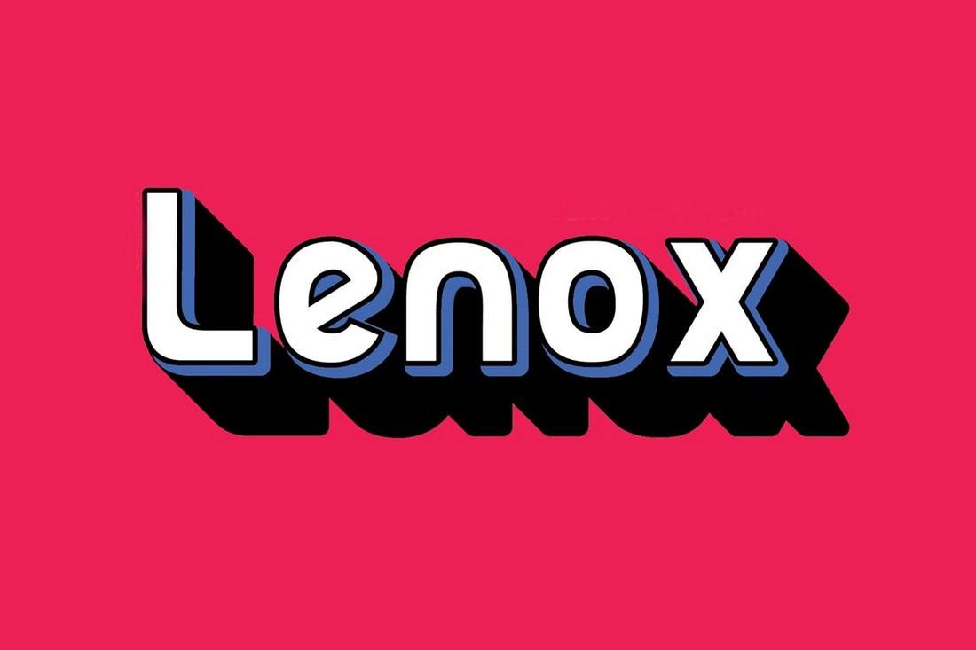 Lenox - Bold Retro Font